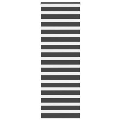 Зеброва щора черна 85x200 см Ширина на плата 80,9 см Полиестер