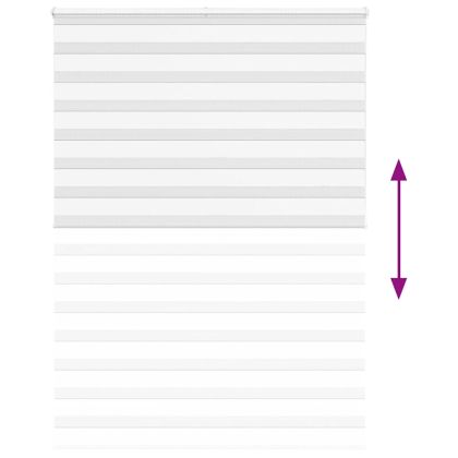 Зеброва щора бял 165x200 см Ширина на плата 160,9 см полиестер