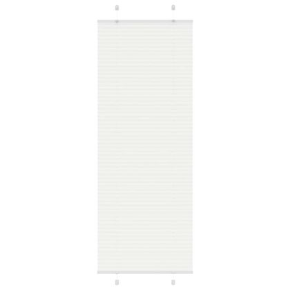 Плисирана щора Бяла 80x200 cm Ширина на плата 79,4 cm Полиестер