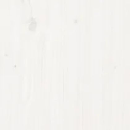 Рамка за легло, бяла, дърво масив, 180x200 cм, Super King