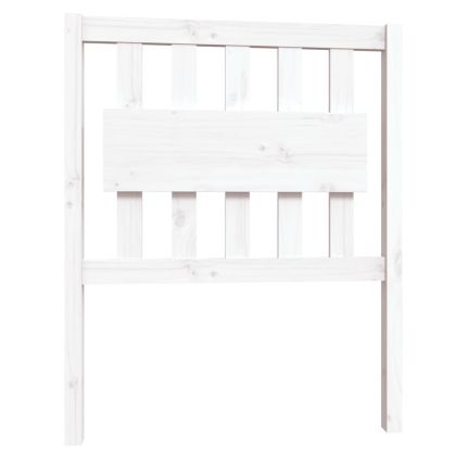 Рамка за легло, бяла, бор масив, 75x190 см, Small Single