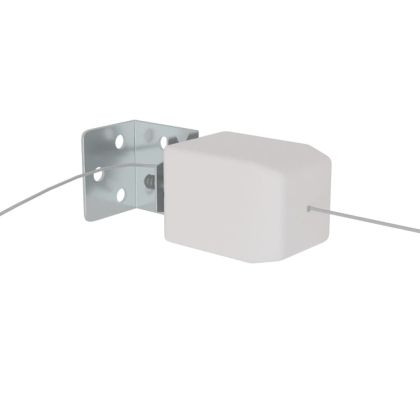 Вертикален сенник, бял, 180x800 см, оксфорд плат