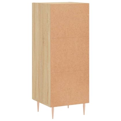 Сайдборд, дъб сонома, 34,5x34x90 см, инженерно дърво