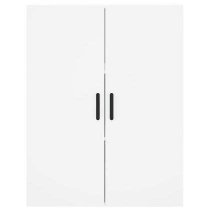 Висок шкаф, бял, 69,5x34x180 см, инженерно дърво