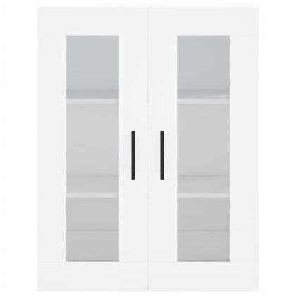 Висок шкаф, бял, 69,5x34x180 см, инженерно дърво