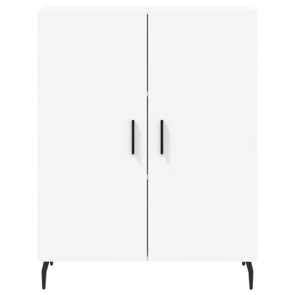 Висок шкаф, бял, 69,5x34x180 см, инженерно дърво