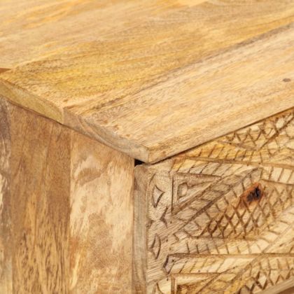 ТВ шкаф, мангово дърво масив, 110x30x40 cм