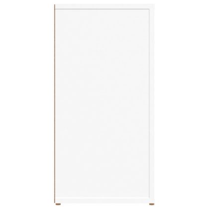 Сайдборд, бял, 100x30x59,5 см, инженерно дърво