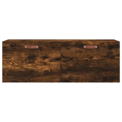 Стенен шкаф, опушен дъб, 100x36,5x35 см, инженерно дърво