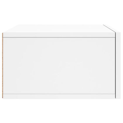 Нощно шкафче за стенен монтаж, бяло, 35x35x20 см