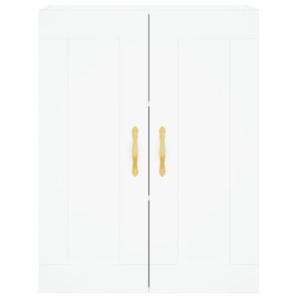 Стенни шкафове, 2 бр, бели, инженерно дърво