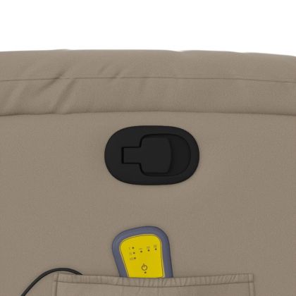 Изправящ масажен наклоняем стол, капучино, изкуствена кожа