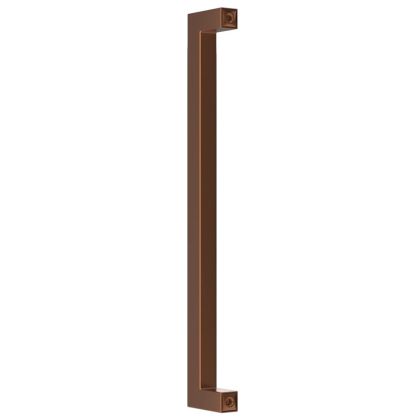 Дръжки за шкафове, 10 бр, бронз, 224 мм, неръждаема стомана