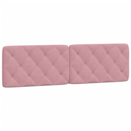 Мека табла за легло, розова, 180 см, кадифе