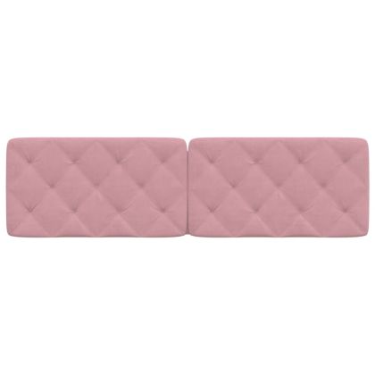 Мека табла за легло, розова, 180 см, кадифе