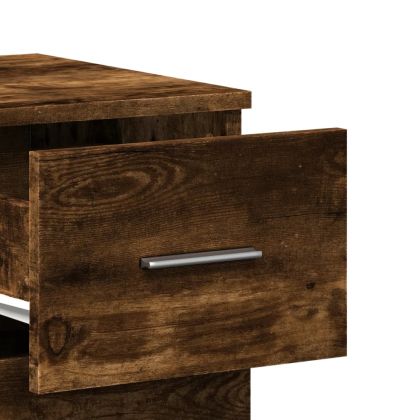 Сайдборди, 2 бр, опушен дъб, 59x39x80 см, инженерно дърво