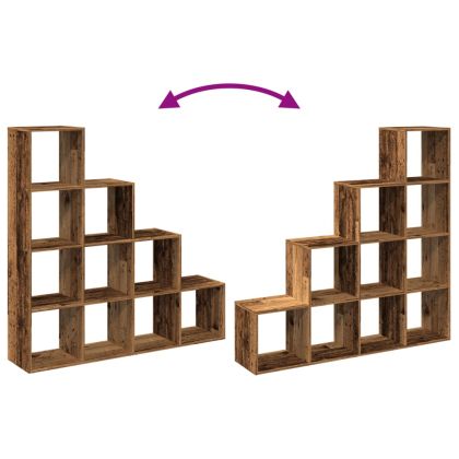 Разделител за стая / библиотека 4 нива 131,5x29x131,5 см