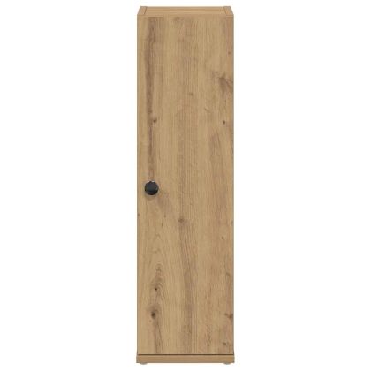 Шкаф за баня с държач за ролки, дъб артизан, 20,5x22x72 см