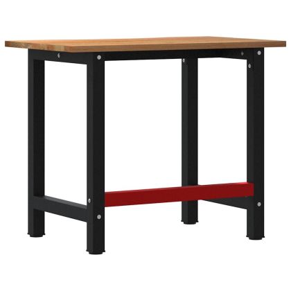 Работна маса светлокафяв 100x60x81,5 см дъб масив