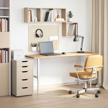 Плот на бюро 160x50x2,5 cm необработен масивен дъб правоъгълна