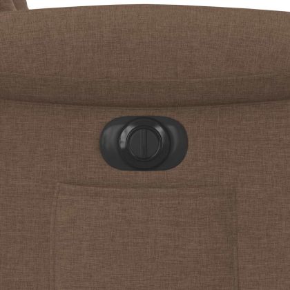 Електрически наклоняем стол, кафяв, текстил