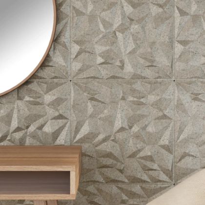 Стенни панели 12 бр бетон 50x50 см XPS 3 м² аметист