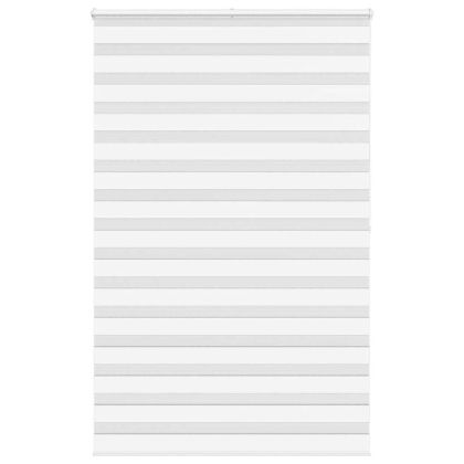 Зеброва щора бял 150x200 см ширина на плата 145,9 см полиестер