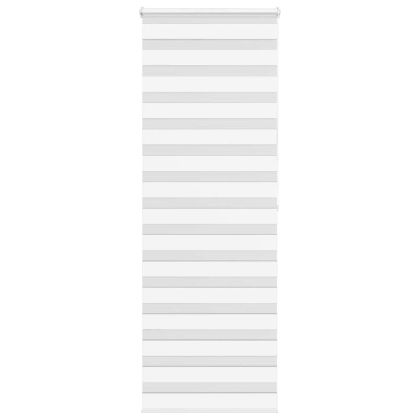 Зеброва щора бял 90x200 см ширина на плата 85,9 cm полиестер