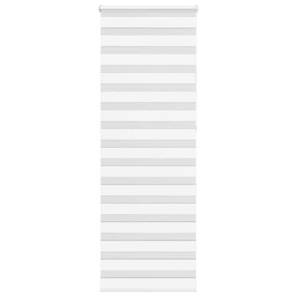 Зеброва щора бял 70x230 см ширина на плата 65,9 cm полиестер