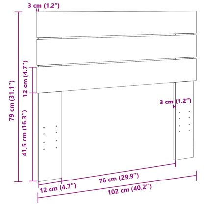 Табла за легло 100 см, масивна дървесина, дъб