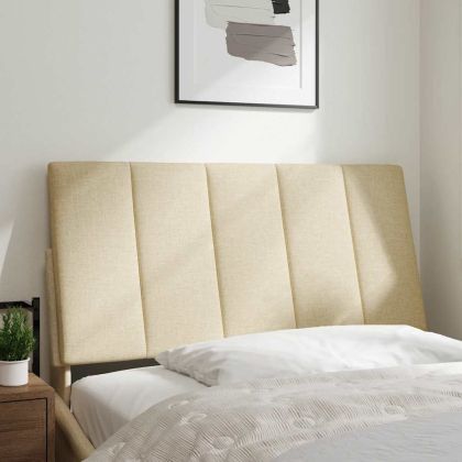 Мека табла за легло Hanko, кремава, 100 см, плат