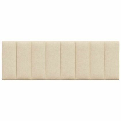 Мека табла за легло Hanko, кремава, 140 см, плат