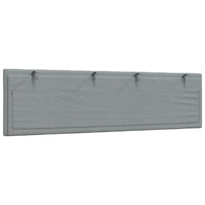 Мека табла за легло Hanko, светлосива, 180 см, плат