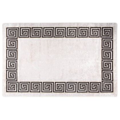 Килим, миещ се, 160x230 см, светлобежов, противоплъзгащ