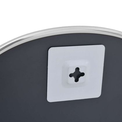 Стенно огледало сребро 50x35 см овално