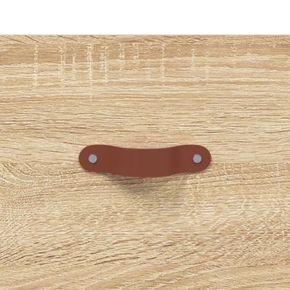 Висок шкаф, дъб сонома, 69,5x34x180 см, инженерно дърво