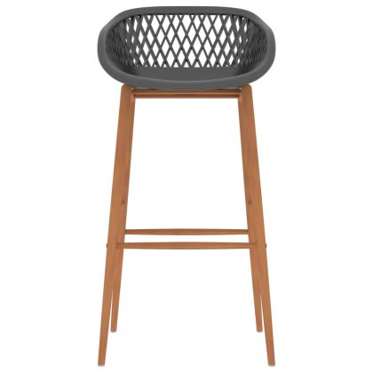 Бар комплект от 5 части, черно и сиво