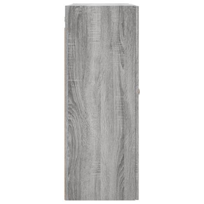 Стенни шкафове, 2 бр, сив сонома, 69,5x34x90 см