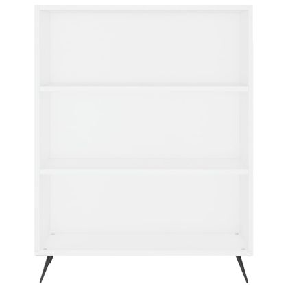 Висок шкаф, бял, 69,5x34x180 см, инженерно дърво