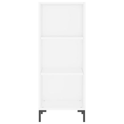 Висок шкаф, бял, 34,5x34x180 см, инженерно дърво