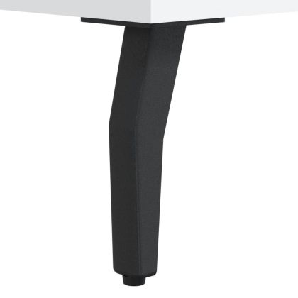 Висок шкаф, бял, 34,5x34x180 см, инженерно дърво