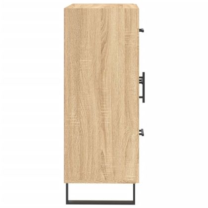Сайдборд, дъб сонома, 69,5x34x90 см, инженерно дърво