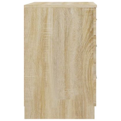 Нощно шкафче, дъб сонома, 40x40x63 см, инженерно дърво