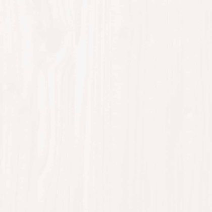 Кафе маса, бяла, 40x50x35 см, борово дърво масив