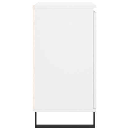 Сайдборд, бял, 60x35x70 см, инженерно дърво