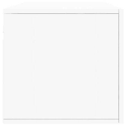 Стенен шкаф, бял, 100x36,5x35 см, инженерно дърво