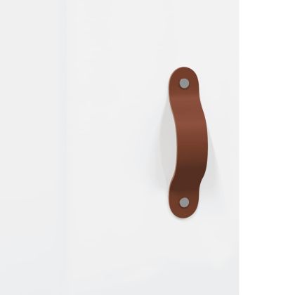 Стенен шкаф бял 69,5x34x90 см инженерно дърво