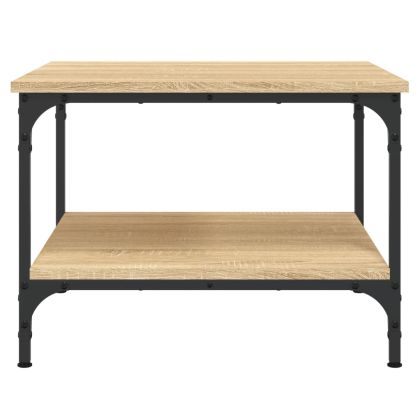 Кафе маса, дъб сонома, 55x55x40 см, инженерно дърво