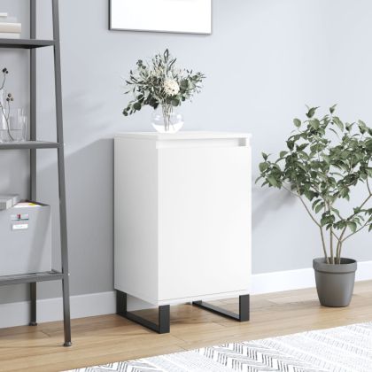 Бюфет бял 40x35x70 см инженерно дърво