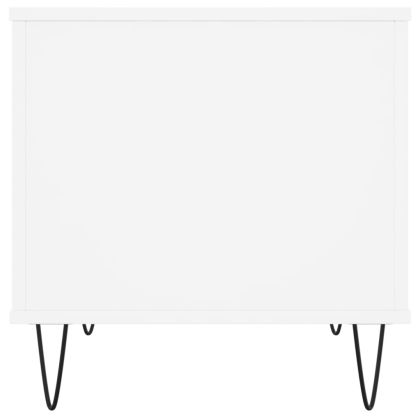 Кафе маса, бяла, 60x44,5x45 см, инженерно дърво